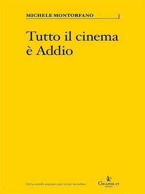 cover image of Tutto il cinema è Addio